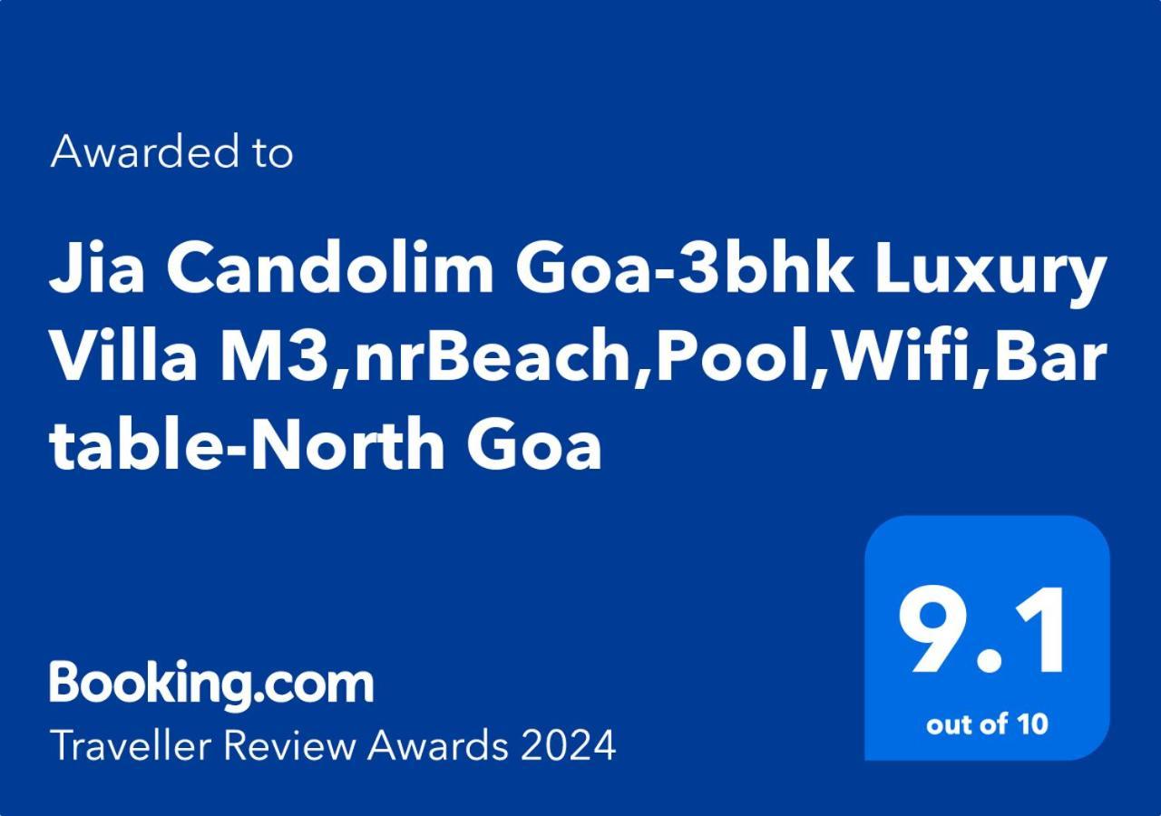 Villa M - Jia 3- 3Bhk In Candolim, Pool Facing, Near Beach, Breakfast Included Esterno foto